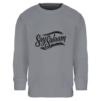 Say Salaam Classic Kids Sweatshirt in Grey Melange, a versatile light grey tone that works for every occasion. Ideal for Muslims looking for a comfortable, warm sweatshirt that feels premium but stays affordable. Soft interior keeps kids cosy during colder months, while the relaxed fit makes it easy to move, layer and wear all day. A high quality everyday jumper designed for durability and repeat wear. A reliable winter wardrobe staple praised for comfort and value.