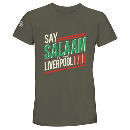 Army / Fuscous Grey gives Say Salaam to the Liverpool Fan a rugged, away-kit inspired tone with subtle vintage energy. Designed for Muslims who want modest everyday soccer style, this unisex top blends comfort, identity and club pride at a cheap price point fans appreciate. Soft, high quality and praised in reviews for its relaxed fit, it works for match days, casual wear or layering under a hoodie. A thoughtful Supporters Group gift for Eid or a new addition to any FC fan wardrobe.