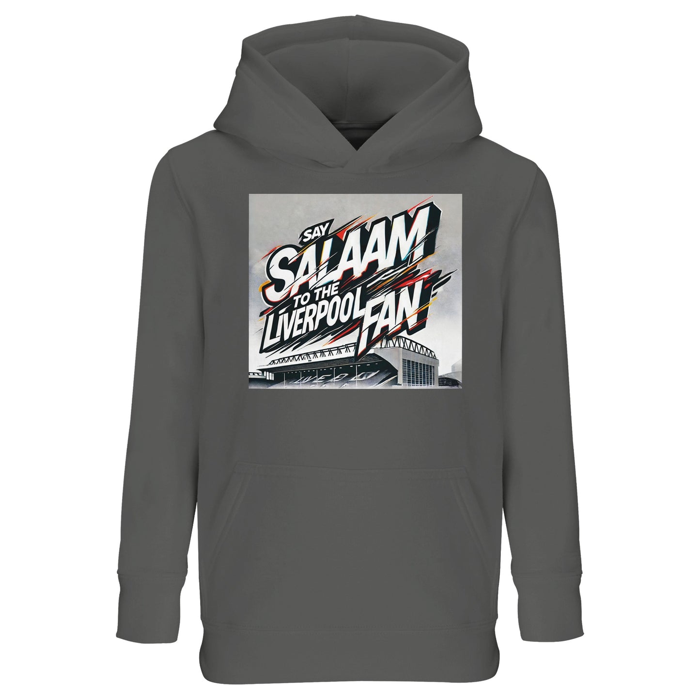 Grey Melange / Classic Athletic Grey Blend gives Say Salaam to the Liverpool Fan a sporty, vintage feel. Perfect for Muslim kids who love soccer culture, this comfortable hoodie works for play, school and match day alike. Known for its relaxed fit and warmth, it’s a high quality piece at a cheap price point that parents appreciate. A practical Eid present and a dependable new FC layer for young Supporters Group supporters.