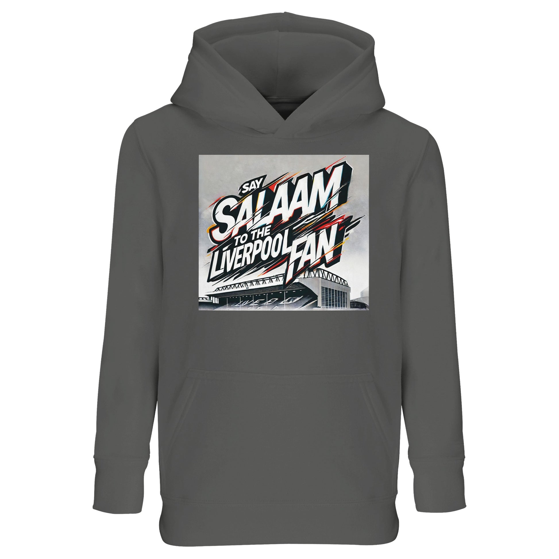 Grey Melange / Classic Athletic Grey Blend gives Say Salaam to the Liverpool Fan a sporty, vintage feel. Perfect for Muslim kids who love soccer culture, this comfortable hoodie works for play, school and match day alike. Known for its relaxed fit and warmth, it’s a high quality piece at a cheap price point that parents appreciate. A practical Eid present and a dependable new FC layer for young Supporters Group supporters.