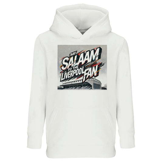 White / Platinum offers a clean, classic backdrop for Say Salaam to the Liverpool Fan. This kids hoodie blends modest Muslim identity with everyday soccer style in a comfortable, warm design. Parents searching for high quality, cheap price fanwear with positive reviews for softness and fit will value this option. Ideal for layering, gifting at Eid or wearing to matches. A timeless new FC piece for young Supporters Group supporters.